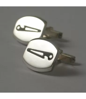 Bouton de manchette Navale Gebran "066-1" - Boutons de Manchettes en Argent - Bijoux en Vogue