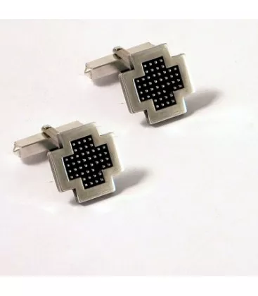 Bouton de manchette pour homme Minimaliste Rahaman "135-61" - Boutons de Manchettes en Argent - Bijoux en Vogue