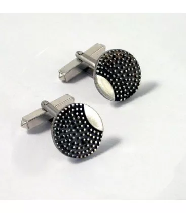 Bouton de manchette pour homme Minimaliste Miotton "135-41" - Boutons de Manchettes en Argent - Bijoux en Vogue