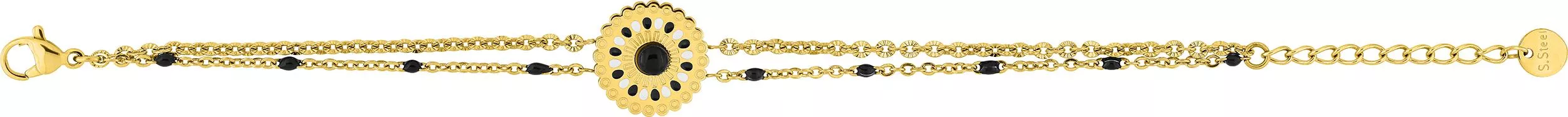 Bracelet Acier Chisa Agate - Bracelet en Acier - Bijoux en Vogue