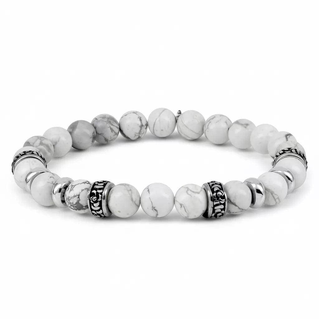 Bracelet Homme Acier Tomar Agate - Bracelet en Acier