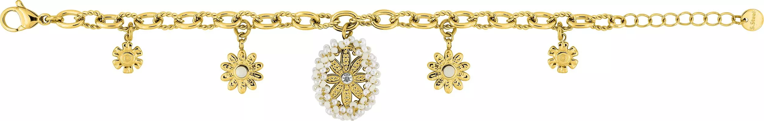 Bracelet Acier Soeifoudine Cristal - Bracelet en Acier - Bijoux en Vogue