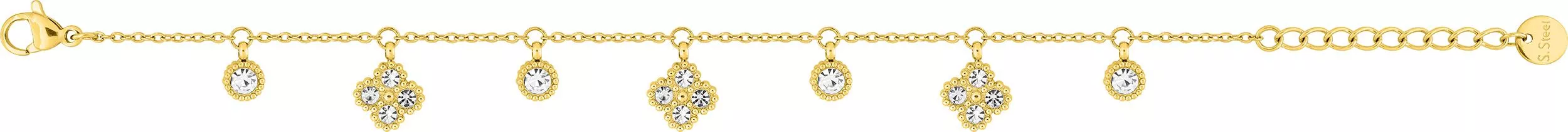 Bracelet Acier Shalima Cristal - Bracelet en Acier - Bijoux en Vogue