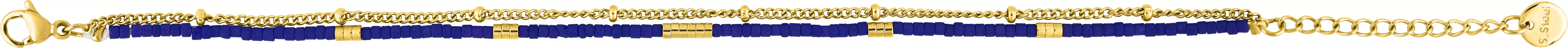 Bracelet Acier Doré Ellenore Cristal - Bracelet en Acier - Bijoux en Vogue