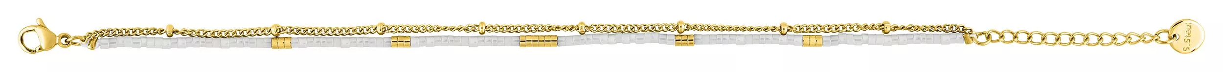 Bracelet Acier Doré Carlina Cristal - Bracelet en Acier - Bijoux en Vogue