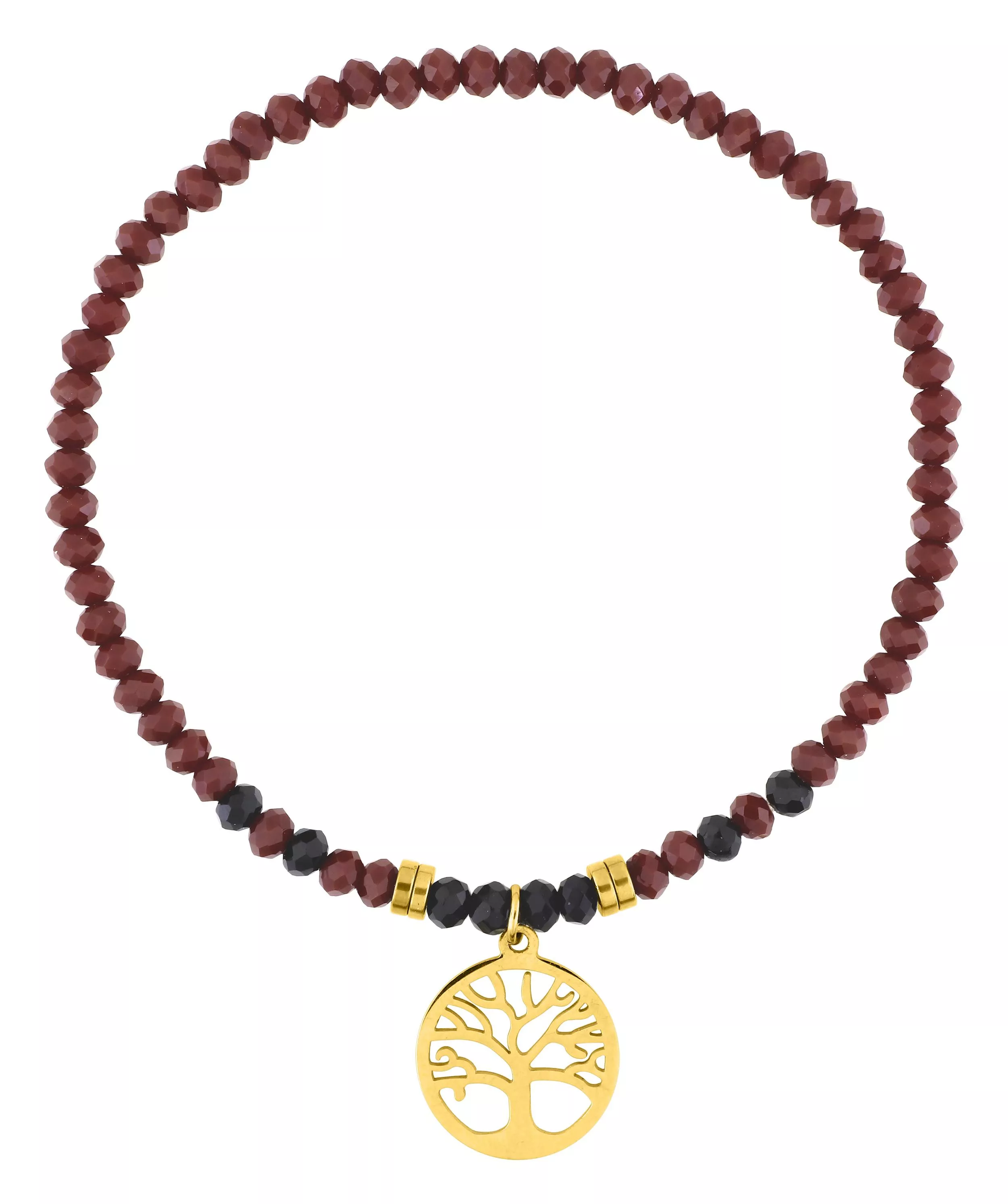 Bracelet Acier Doré Arbre de Vie - Bracelet en Acier - Bijoux en Vogue