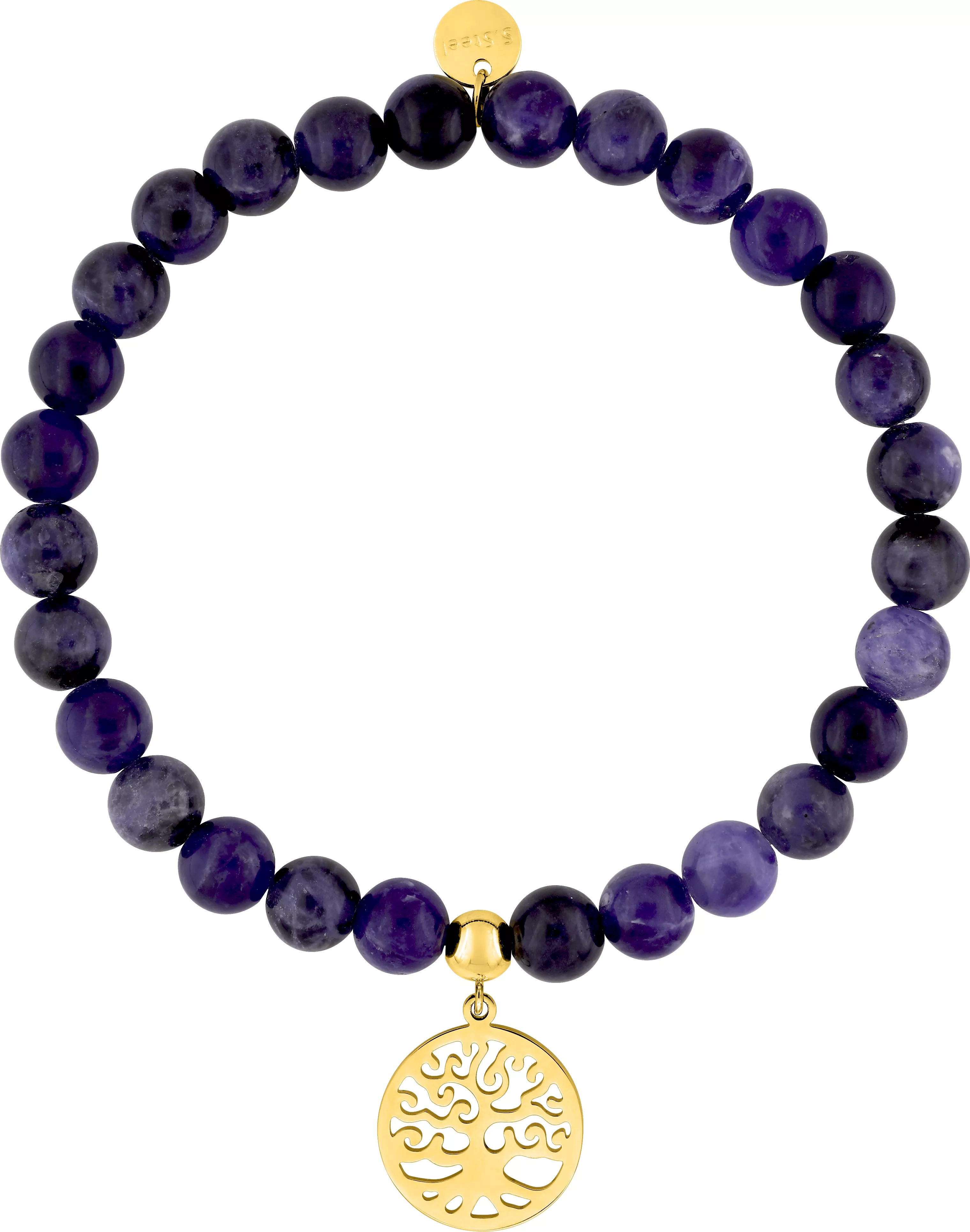 Bracelet Acier Doré Dufeutrelle Pampille - Bracelet en Acier - Bijoux en Vogue