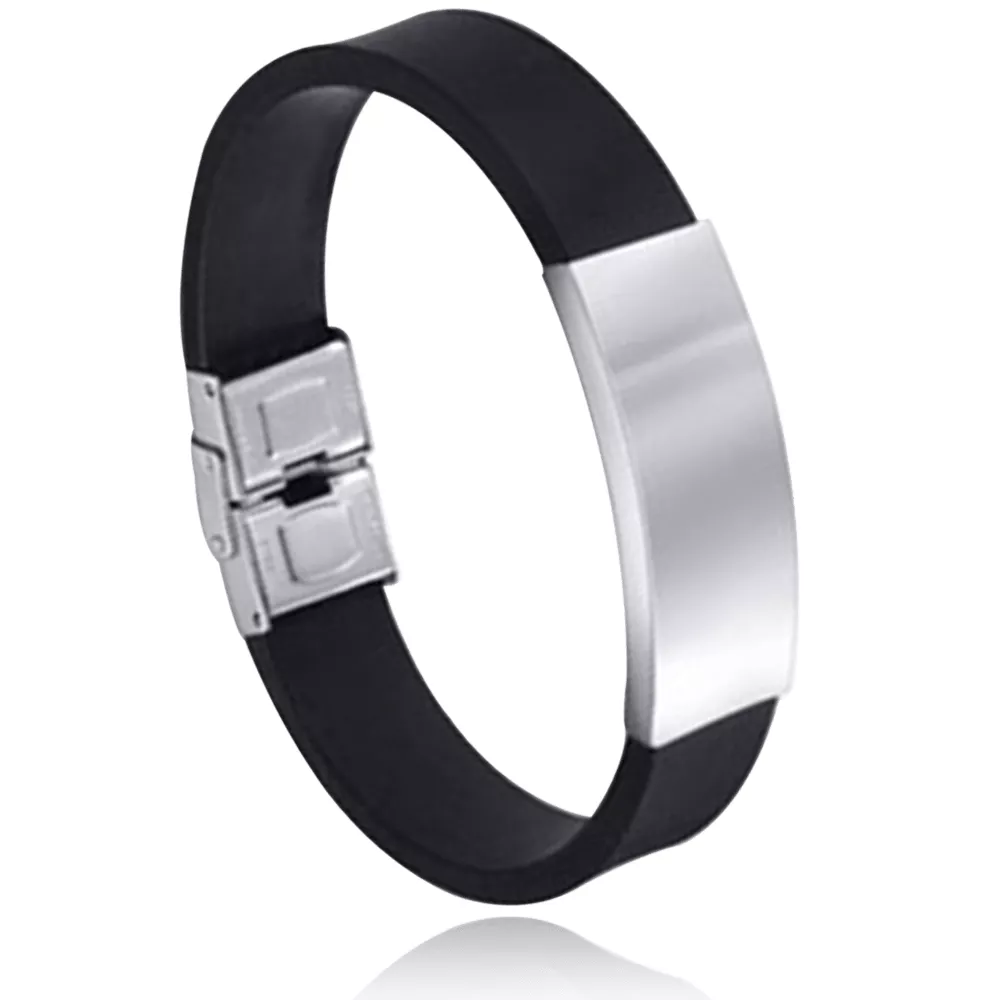 Bracelet acier gravable Chandradat - Bracelet en Acier - Bijoux en Vogue