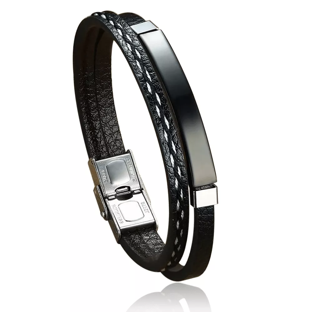 Bracelet acier gravable Abacar - Bracelet en Acier - Bijoux en Vogue