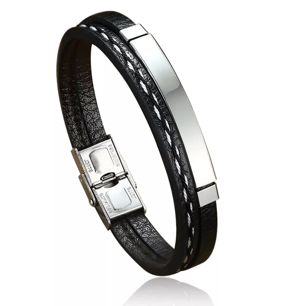 Bracelet acier gravable Nirambert - Bracelet en Acier - Bijoux en Vogue