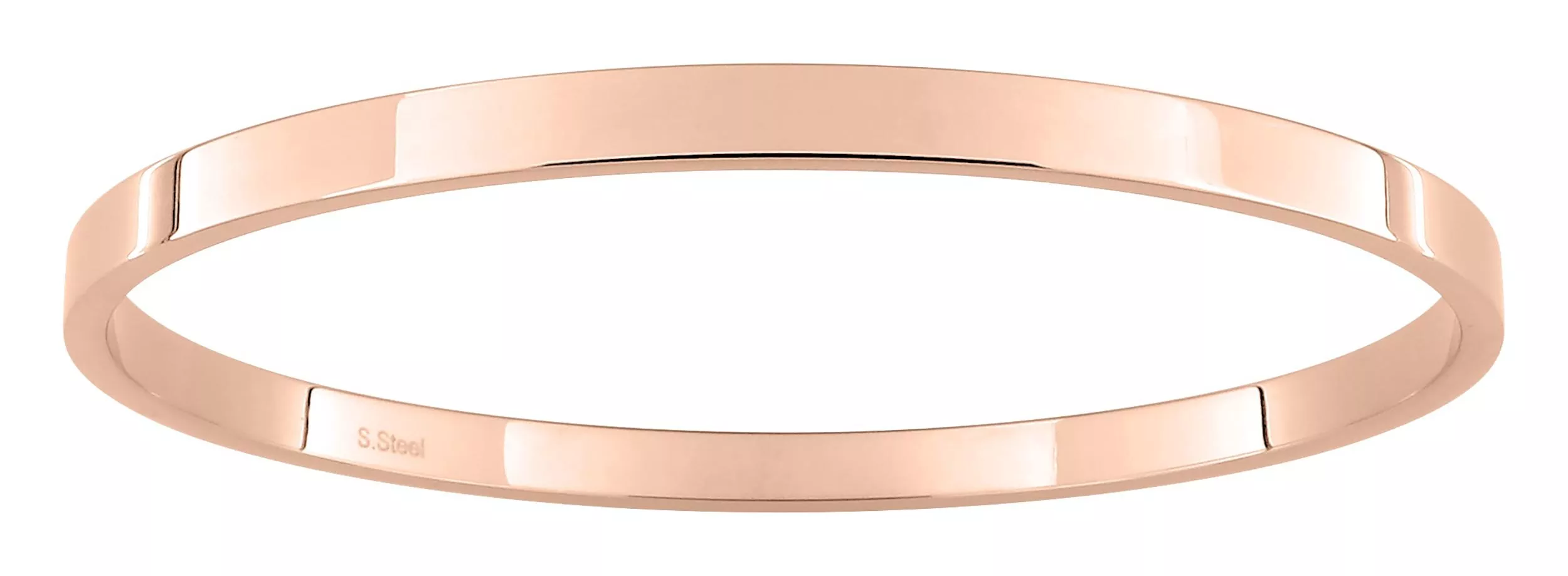 Bracelet Acier Delinda Rose - Bracelet en Acier
