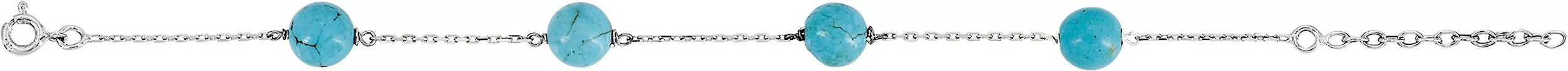 Bracelet Argent Murelia Turquoise - Bracelet en Argent 925 - Bijoux en Vogue
