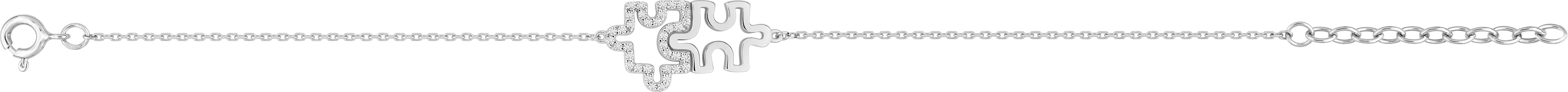 Bracelet Argent Neyra Zirconium Puzzle - Bracelet en Argent 925