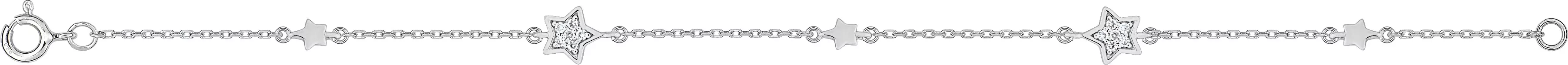 Bracelet Argent Amhra Zirconium Étoile - Bracelet en Argent 925