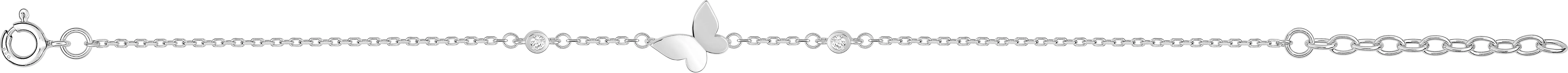 Bracelet Argent Yordanka Zirconium Papillon - Bracelet en Argent 925 - Bijoux en Vogue