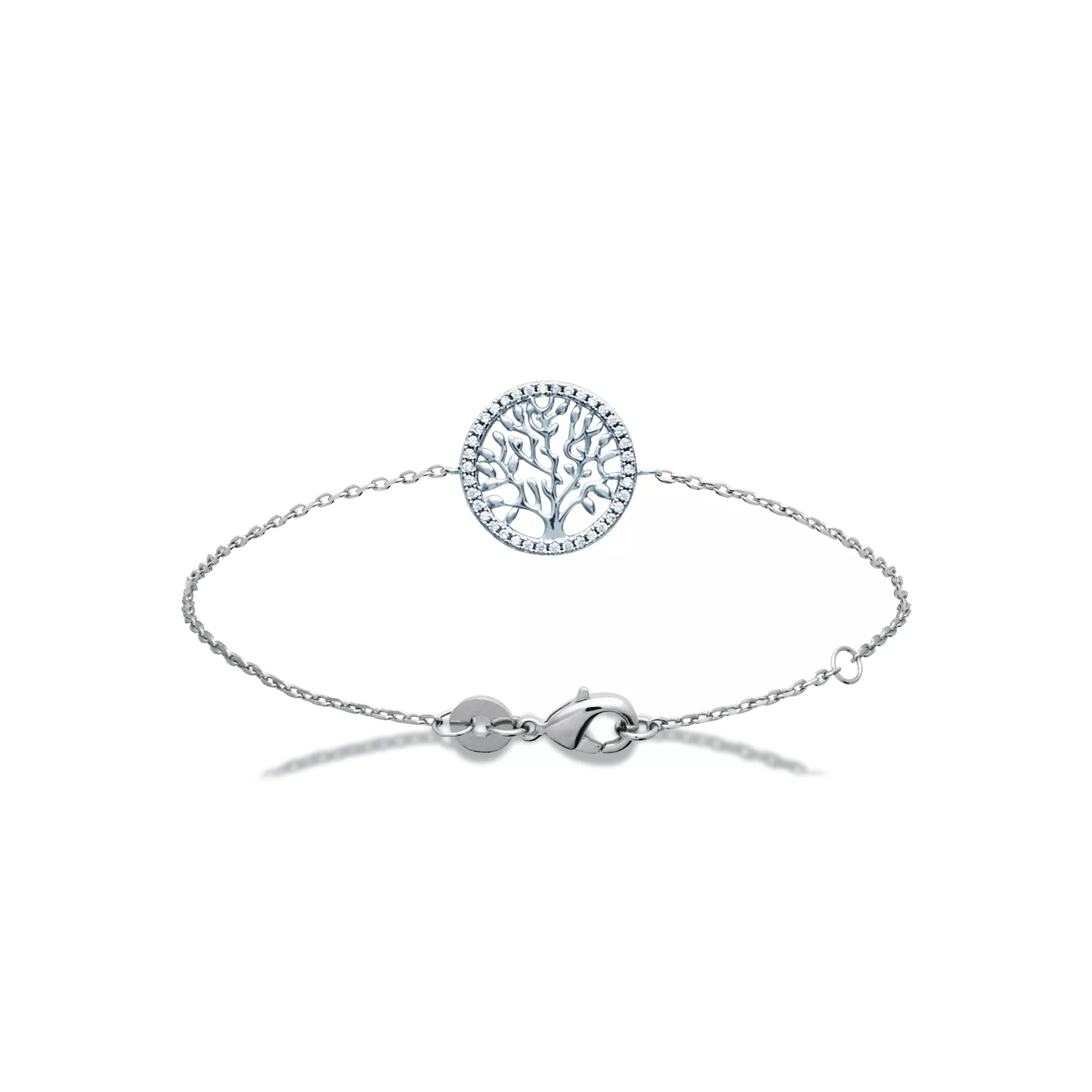 Bracelet Argent Phaine Zirconium Figuratif - Bracelet en Argent 925