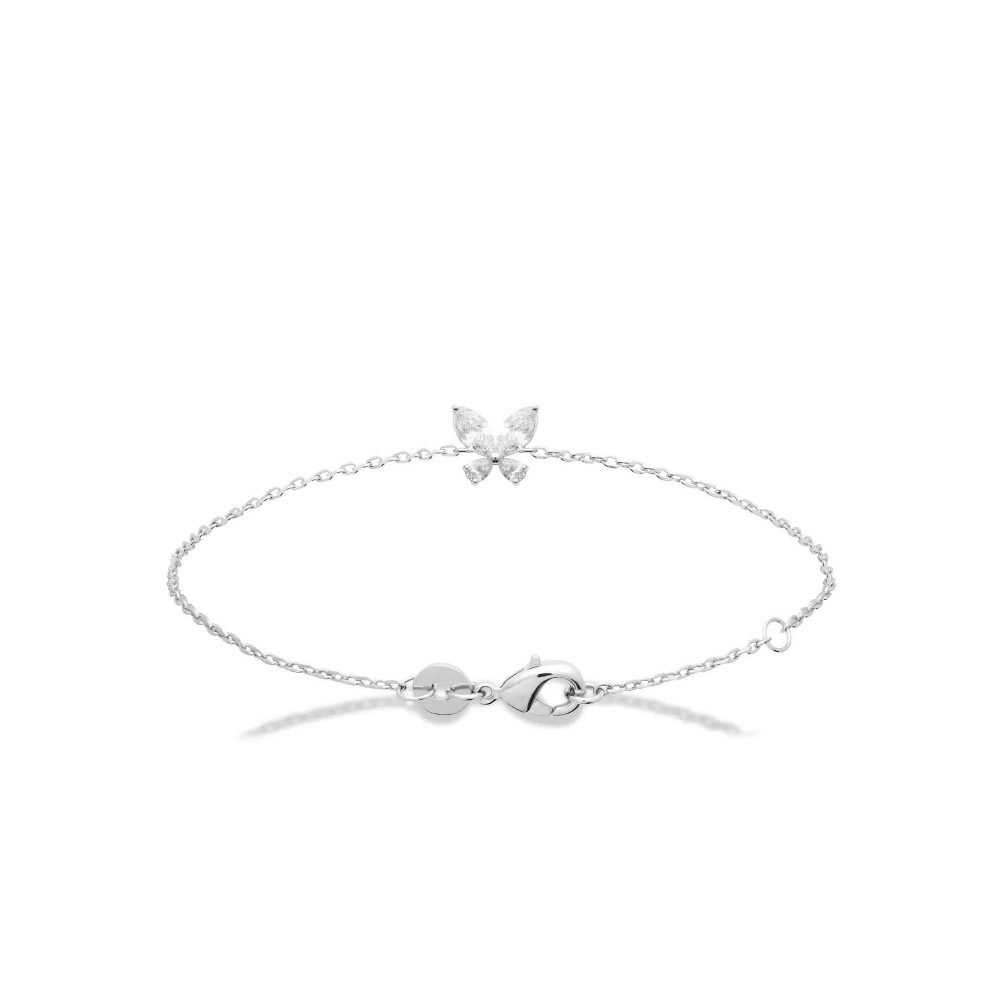Bracelet Argent Azidine Zirconium Figuratif Joaillerie Stacking Minimaliste - Bracelet en Argent 925