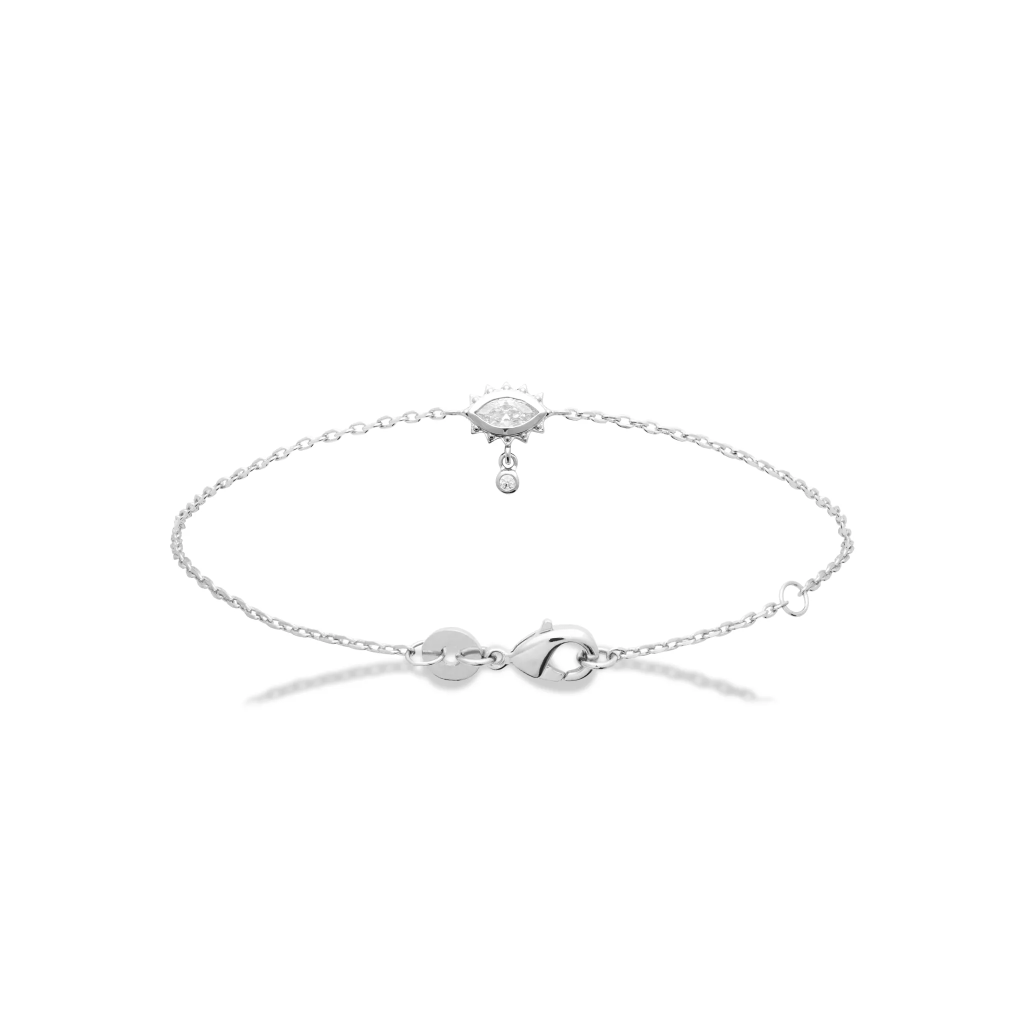 Bracelet Argent Zehava Zirconium Figuratif Joaillerie - Bracelet en Argent 925