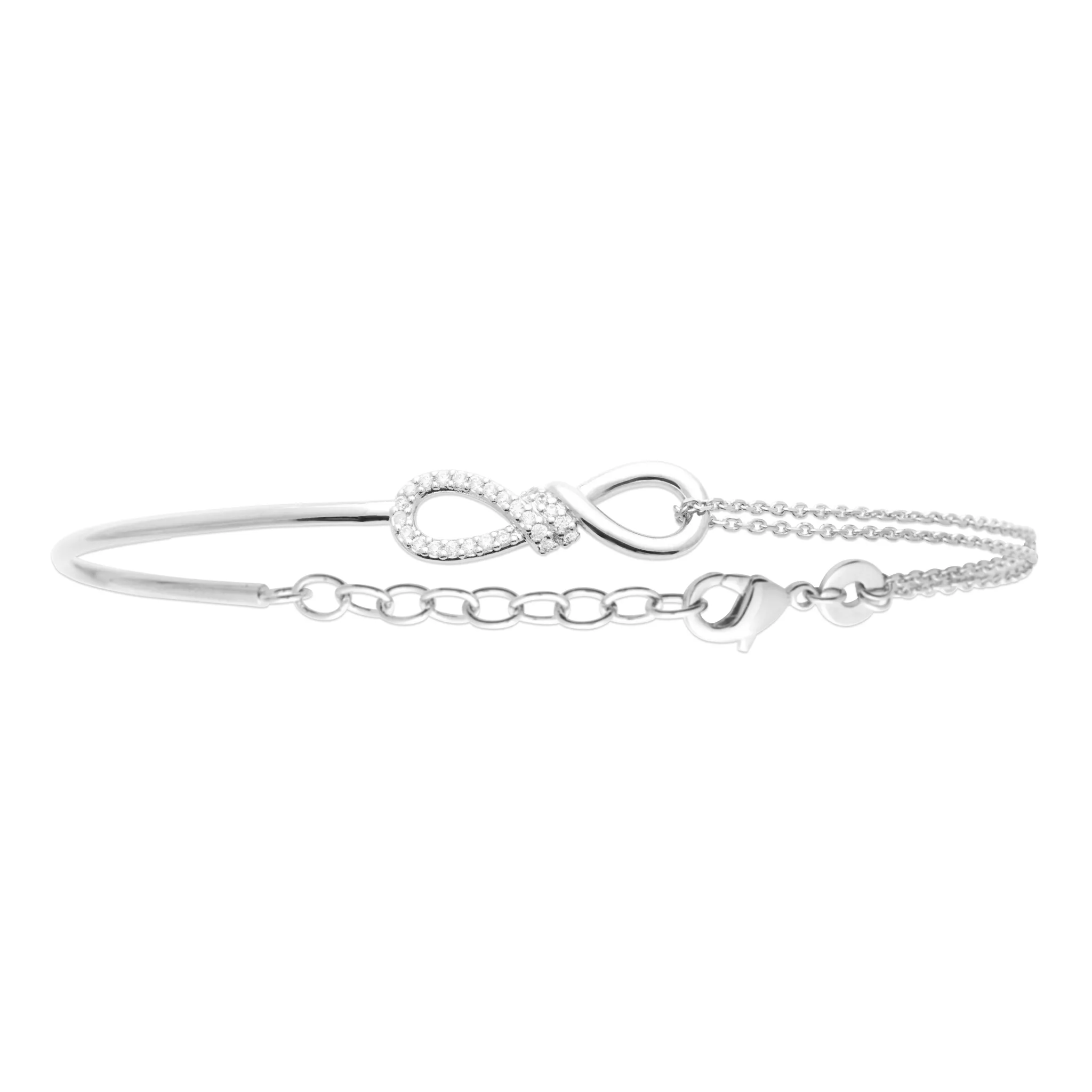 Bracelet Argent Marcya Zirconium Figuratif Joaillerie - Bracelet en Argent 925
