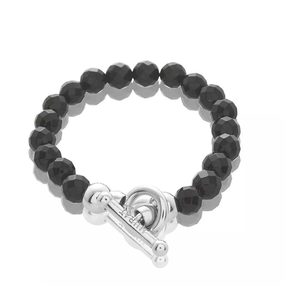 Bracelet argent noir pour charms Fikriye Extase - Bracelet en Argent 925 - Bijoux en Vogue
