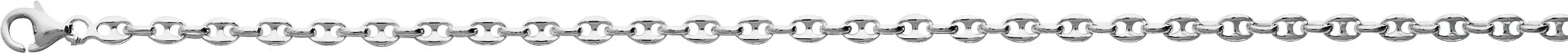 Bracelet Chaîne Argent Massive graine de café - Bracelet en Argent 925 - Bijoux en Vogue
