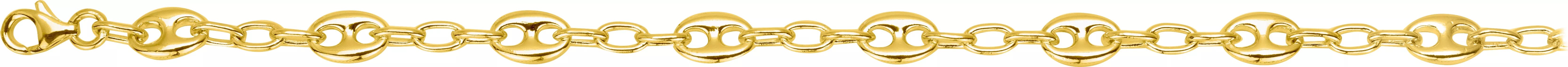 Bracelet Chaîne Plaqué Or graine de café - Bracelet en Plaqué or - Bijoux en Vogue