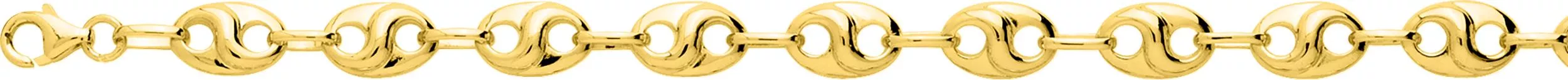 Bracelet Chaîne Plaqué Or graine de café - Bracelet en Plaqué or - Bijoux en Vogue