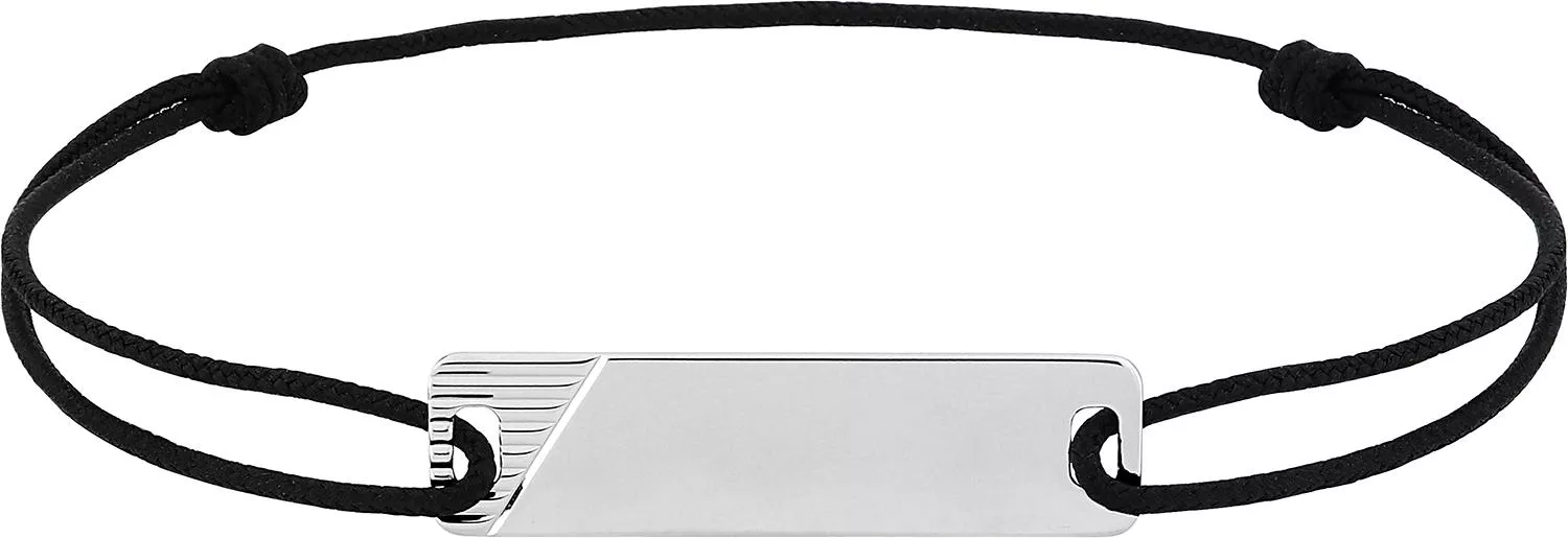 Bracelet Cordon Argent Doulaida noir - Bracelet en Argent 925 - Bijoux en Vogue