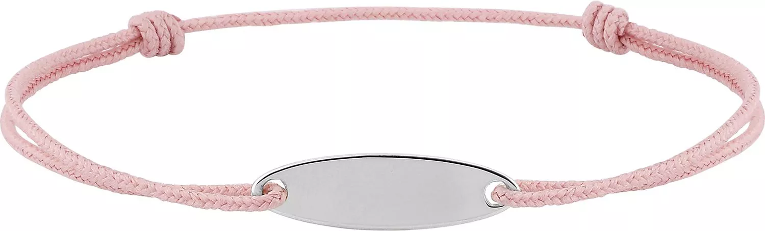 Bracelet Cordon Argent Heida rose - Bracelet en Argent 925 - Bijoux en Vogue