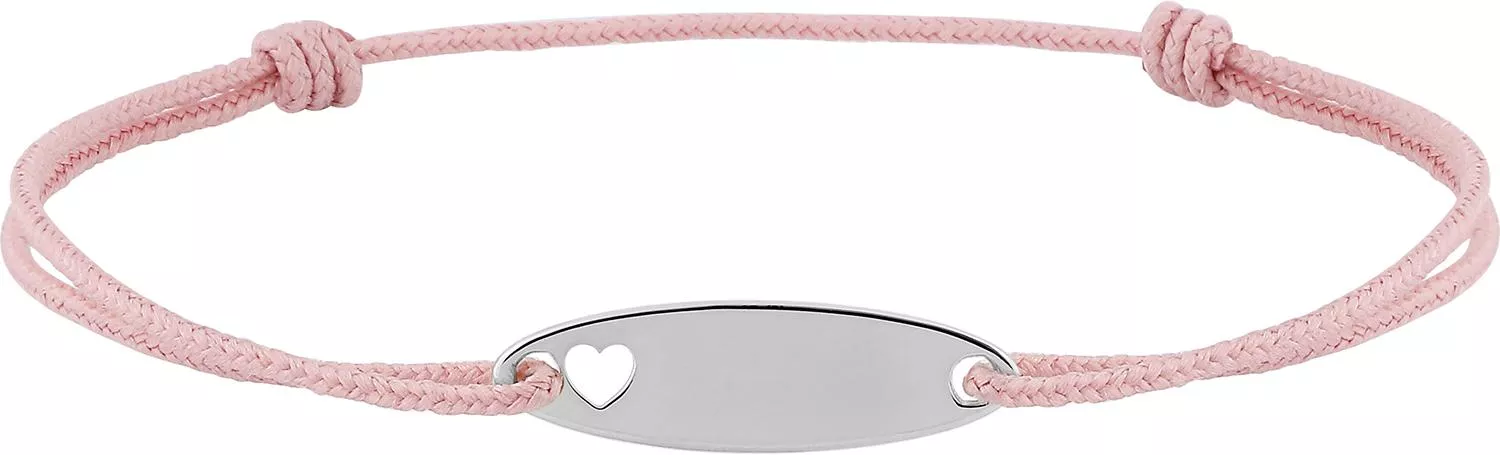 Bracelet Cordon Argent Zarheddine rose - Bracelet en Argent 925 - Bijoux en Vogue