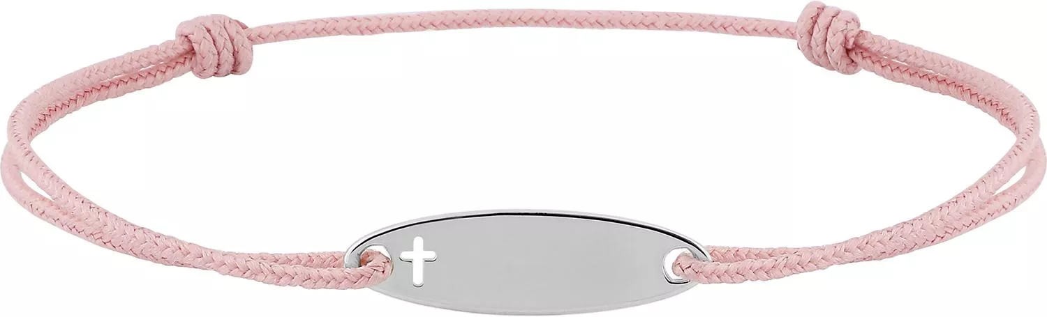 Bracelet Cordon Argent Zaria rose - Bracelet en Argent 925 - Bijoux en Vogue