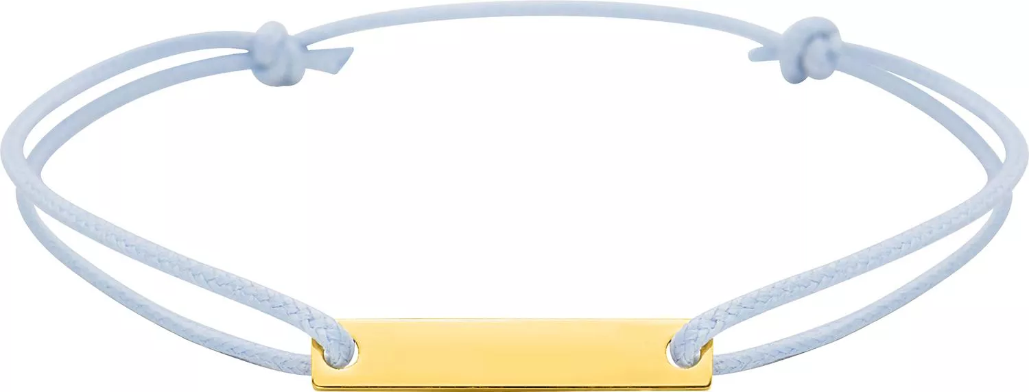 Bracelet Cordon Or Anniele bleu - Bracelet en Or 375 9k - Bijoux en Vogue