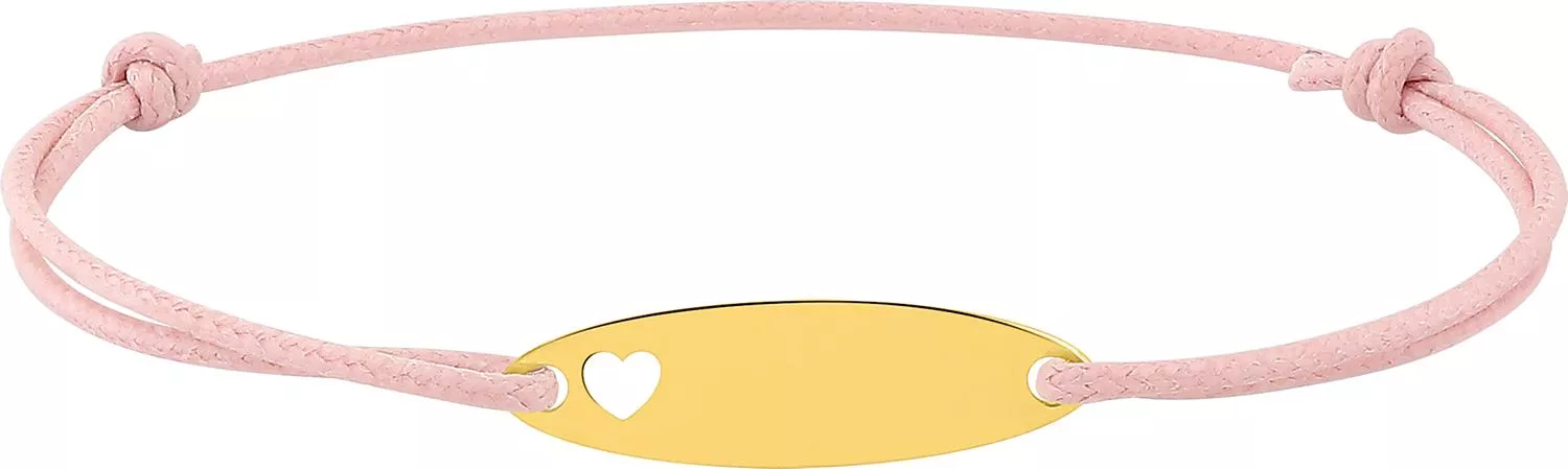 Bracelet Cordon Or rose Ambulanciere - Bracelet en Or 375 9k - Bijoux en Vogue