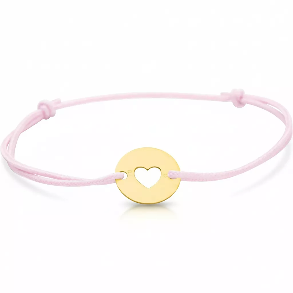 Bracelet Cordon Or rose Condeicao Coeur - Bracelet en Or 750 18k - Bijoux en Vogue