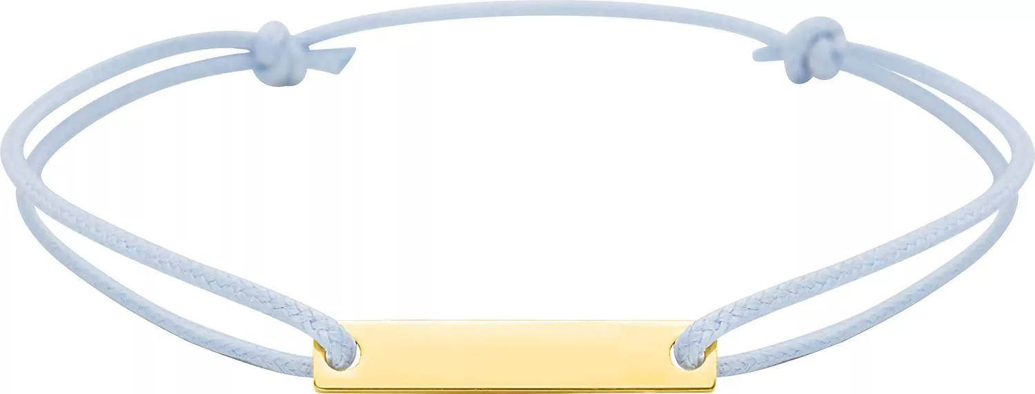Bracelet Cordon Or Genendla bleu - Bracelet en Or 750 18k - Bijoux en Vogue
