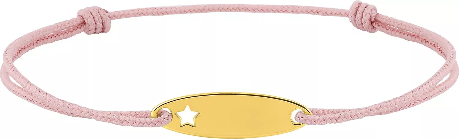 Bracelet Cordon Plaqué Or Narreddine rose - Bracelet en Plaqué or - Bijoux en Vogue