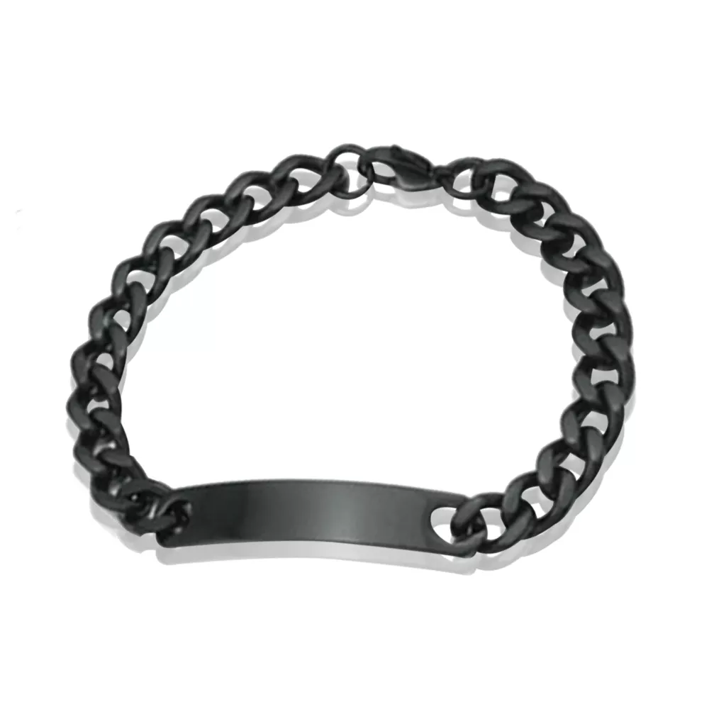 Bracelet acier Azican noir - Bracelet en Acier - Bijoux en Vogue