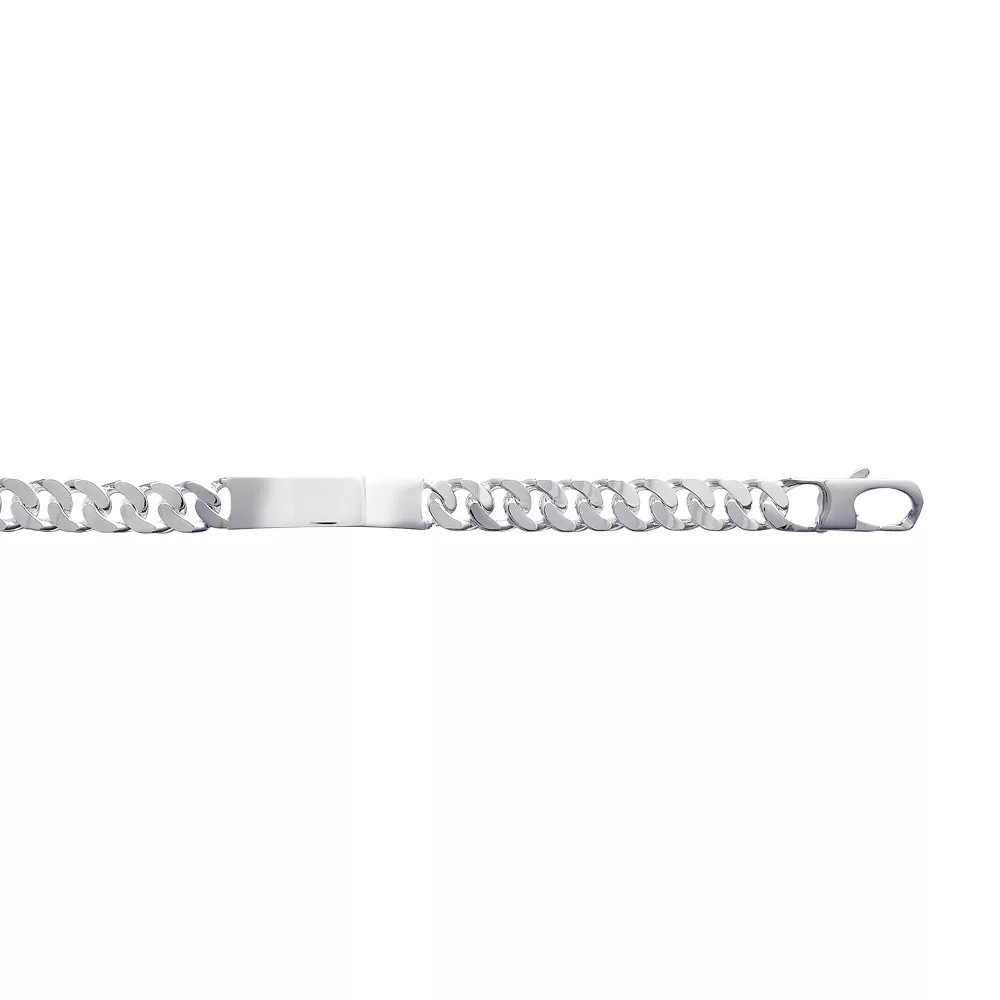 Gourmette argent maille Tito gourmette - Bracelet en Argent 925 - Bijoux en Vogue