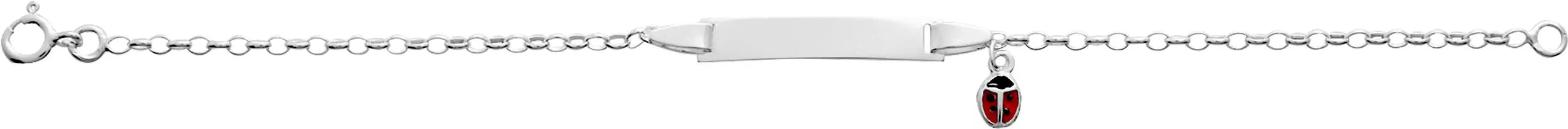 Gourmette Argent Emini Coccinelle - Bracelet en Argent 925 - Bijoux en Vogue