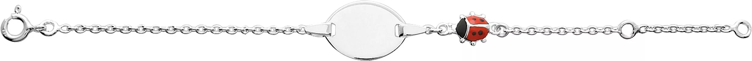 Gourmette Argent Baars Coccinelle - Bracelet en Argent 925 - Bijoux en Vogue