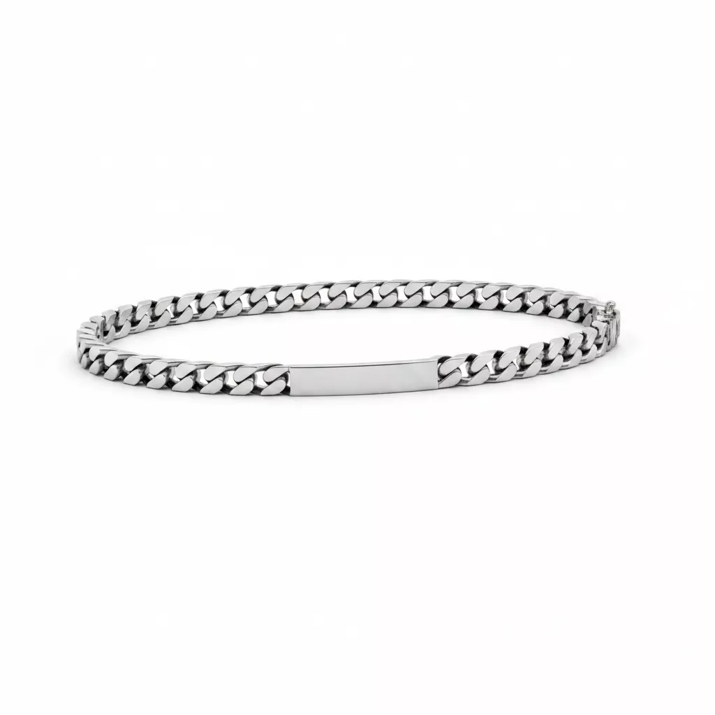 Gourmette Homme Argent Alsamoily Vielli - Bracelet en Argent 925 - Bijoux en Vogue