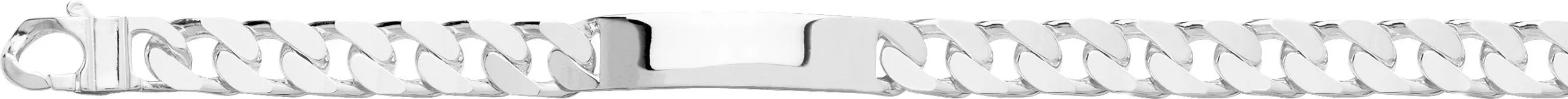 Gourmette Homme Argent Abdennaser Poli - Bracelet en Argent 925 - Bijoux en Vogue