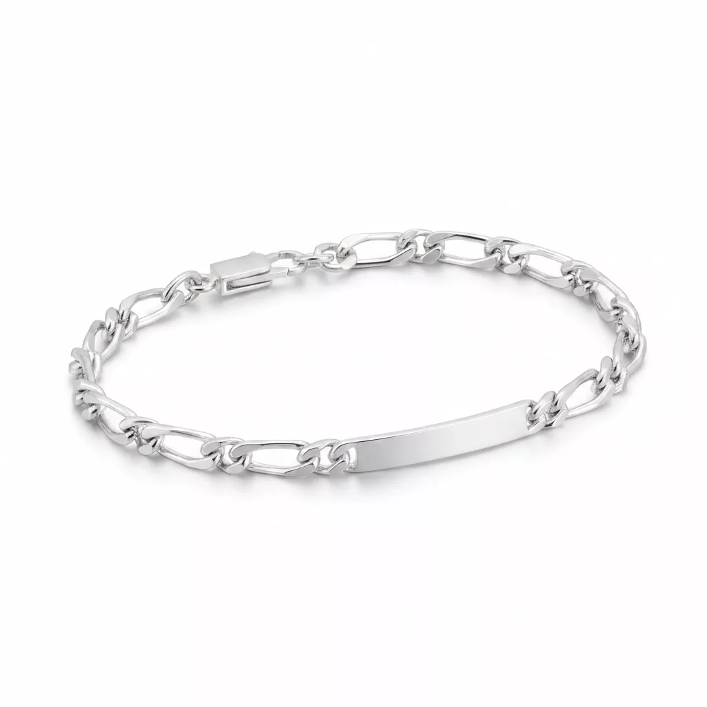 Gourmette Homme Argent Toubak Poli cheval - Bracelet en Argent 925 - Bijoux en Vogue
