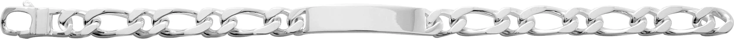 Gourmette Homme Argent Lecien Poli cheval - Bracelet en Argent 925 - Bijoux en Vogue