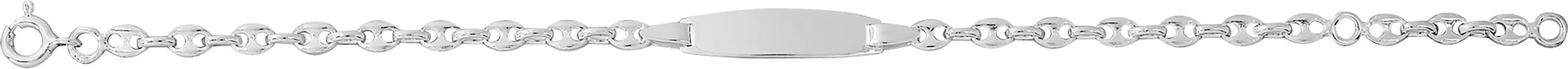 Gourmette Homme Argent Elbouzaidi graine de café - Bracelet en Argent 925