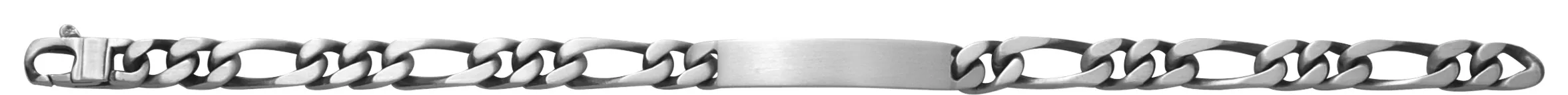Gourmette Homme Argent Azman Vielli figaro - Bracelet en Argent 925