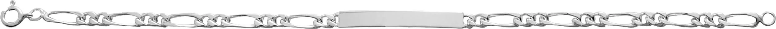 Gourmette Homme Argent Maichael Poli figaro - Bracelet en Argent 925