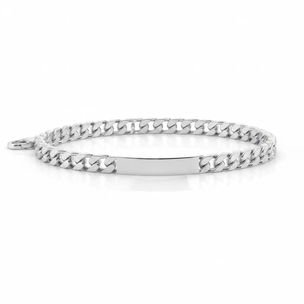 Gourmette Homme Argent Annicck Poli - Bracelet en Argent 925 - Bijoux en Vogue