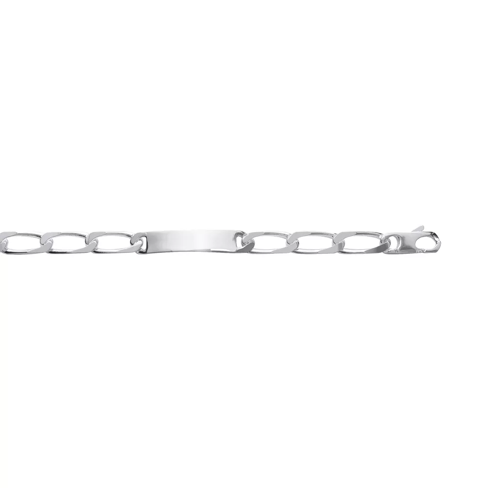 Gourmette argent vieilli maille Valison cheval - Bracelet en Argent 925 - Bijoux en Vogue