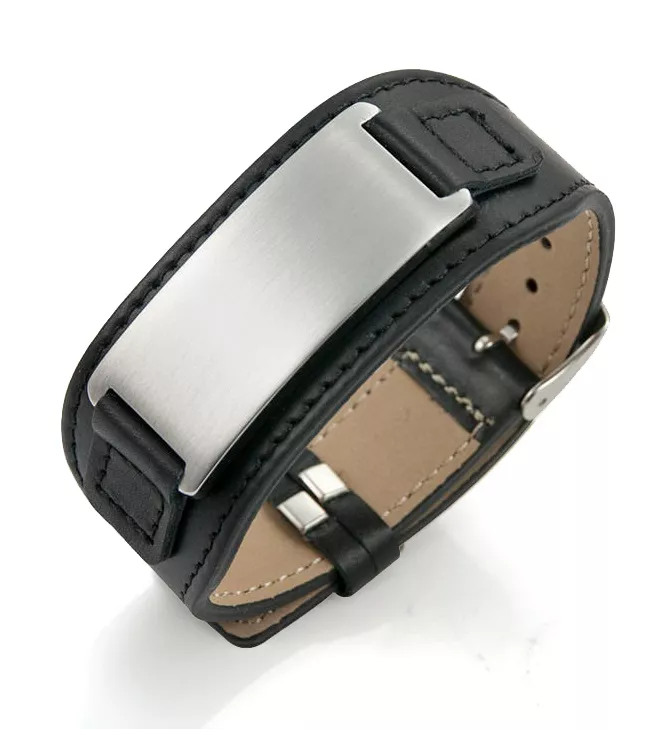 Bracelet de force Noir Axmet Zeus - Bracelet en Cuir - Bijoux en Vogue